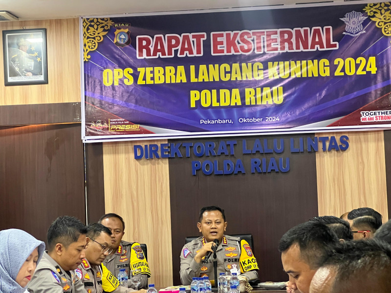 Dirlantas Polda Riau Pimpin Rapat Koordinasi Eksternal