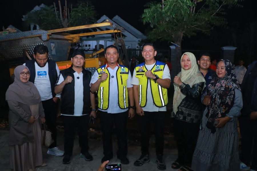Wakil Wali Kota Pekanbaru Tinjau Perbaikan Jalan Berlubang Di Sejumlah Ruas Kota