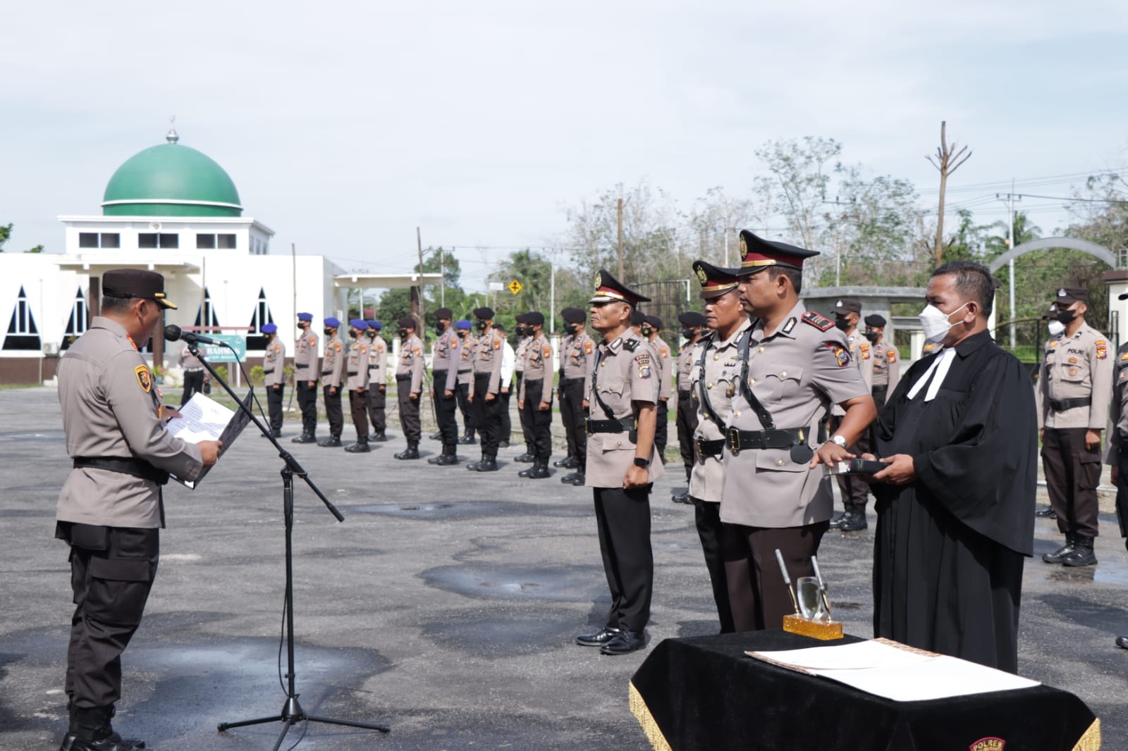 Kapolres Meranti Gelar Sertijab Kabag SDM dan Kasat Samapta