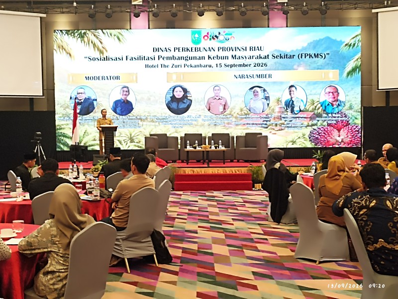 Pemprov Riau Dorong Percepatan Fasilitasi Kebun Masyarakat Sekitar