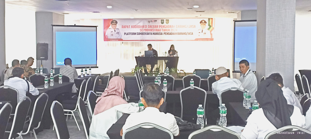 Unit Kelompok Pengadaan Barang dan Jasa (UK_PBJ) Kabupaten/Kota Se_Riau Gelar Rapat Koordinasi