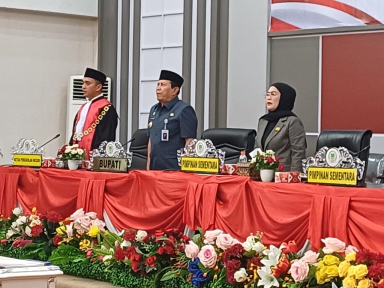 DPRD Rohul Gelar Sidang Paripurna Pelantikan Dua Pimpinan Masa Jabatan 2024 Sampai 2029