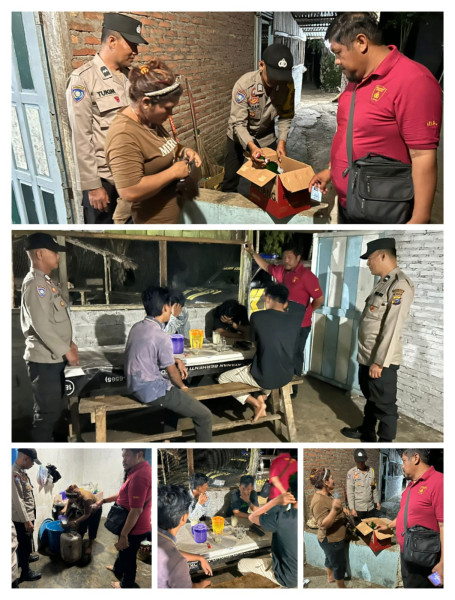 Jaga Kondusifitas Jelang Nataru,Polsek Cerenti Gelar Ops Pekat Di Desa Bedang Sikuran Kecamatan Inuman