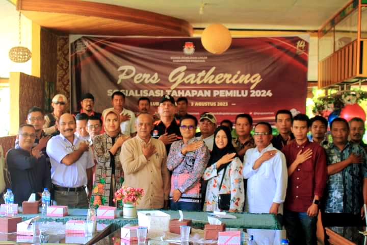 KPU Kabupaten Pasaman Gelar Acara Pers Gathering Tentang Sosialisasi Pemilu Tahun 2024