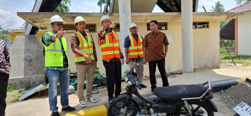 Sidak Renovasi Planetarium Bonjol  Bupati Sabar AS : Pastikan Tahun ini Akan Di Operasikan