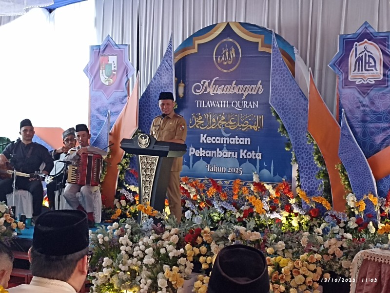 Wali Kota Pekanbaru Buka MTQ Kecamatan Pekanbaru Kota: Gerakkan Semangat Cinta Al-Qur’an dan Jaga Kebersihan Kota