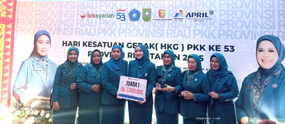 PKK Kabupaten Pelalawan Raih Juara 1 Lomba Vlog Tingkat Provinsi Riau