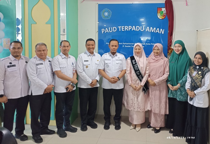 Wali Kota Pekanbaru Resmikan PAUD Terpadu AMAN di Komplek Perkantoran Tenayan Raya