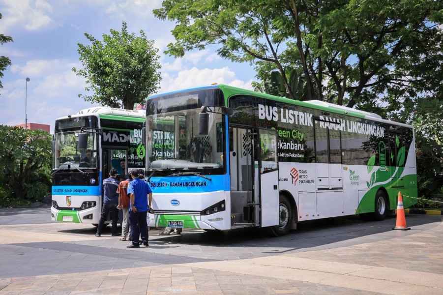 Bus Listrik Mulai Mengaspal di Pekanbaru, Warga Segera Nikmati Transportasi Ramah Lingkungan