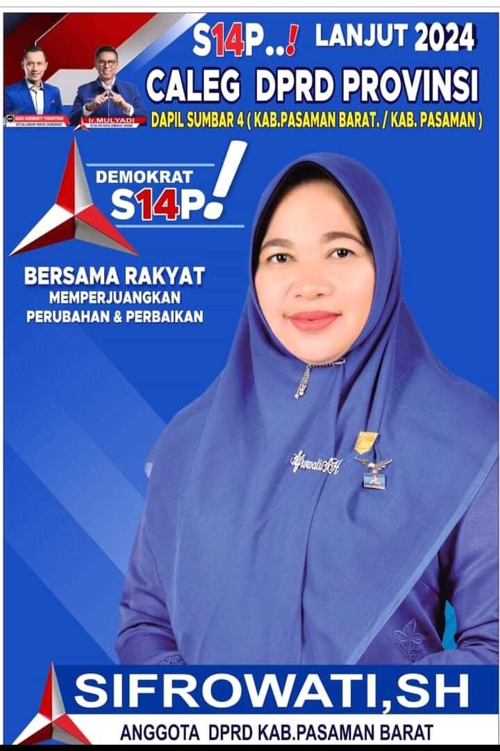 Sifrowati SH Merupakan Satu_Satunya Caleg Perempuan Untuk Daerah Pemilihan IV Provinsi Sumatra Barat
