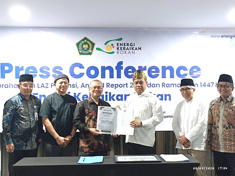 Energi Kebaikan Rokan Resmi Jadi LAZ Provinsi Riau, Luncurkan Beragam Program Ramadhan 1447 H