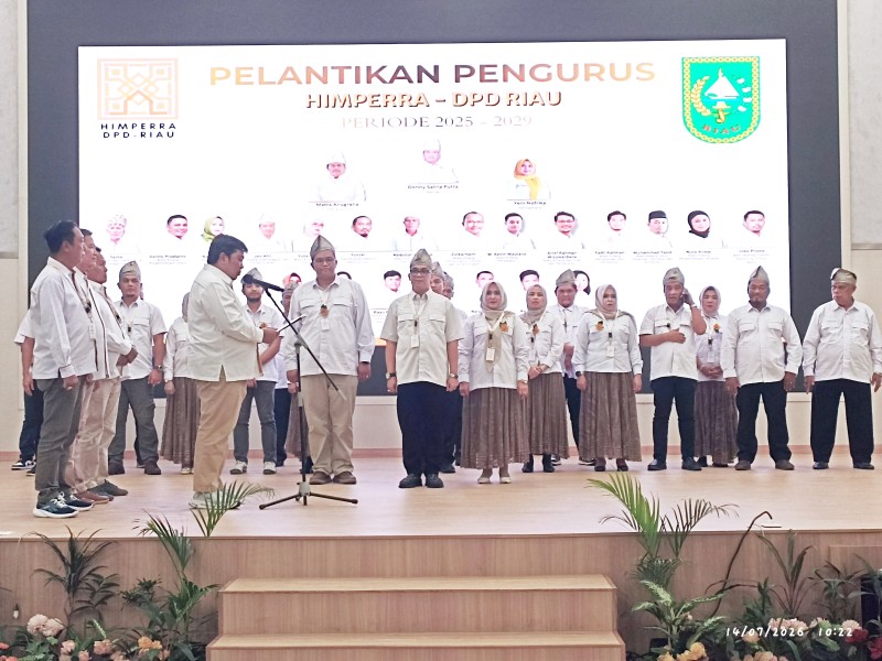 Pengurus DPD Himperra Riau 2025–2029 Dilantik, Siap Perkuat Sinergi Demi Percepatan Program Rumah Bersubsidi