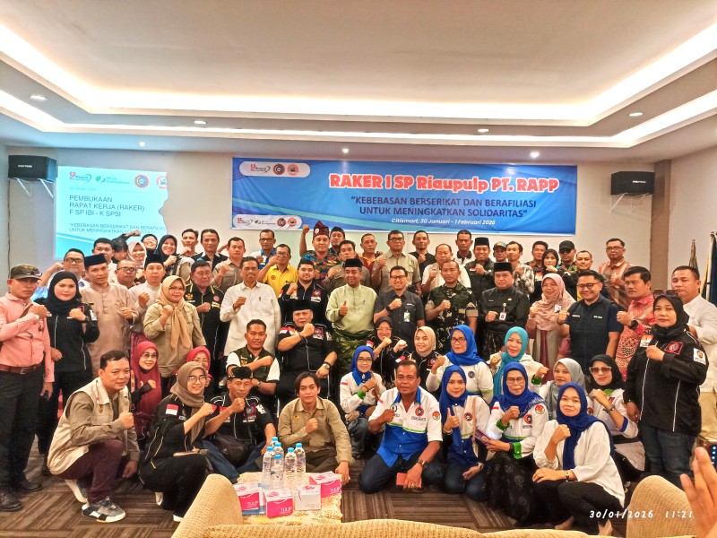 Raker F SP IBI Riau Pulp PT RAPP_K SPSI Tekankan Kebebasan Berserikat dan Solidaritas Pekerja