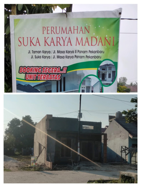 Diduga Tidak Memiliki PBG, Pemkab Kampar Diminta Hentikan Kegiatan Perumahan Suka Karya Madani