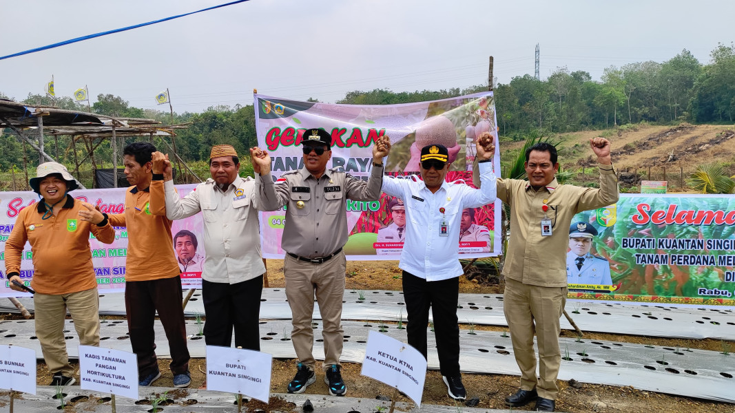 Bupati Gelar Tanam Raya Cabai dan Melon