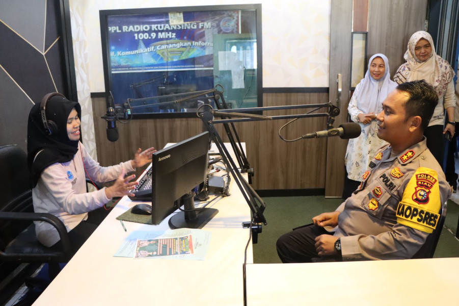Sampaikan Pesan Kamtibmas Selama Pemilu 2024 Melalui On Air Radio