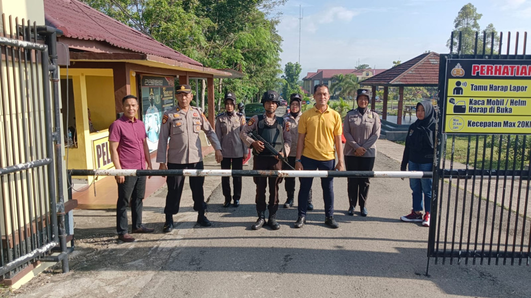 Polres Kuansing Gelar Apel Kompi Siaga Kamtibmas Jelang Pemilu Damai 2024 Antisipasi Gangguan Kamtibmas