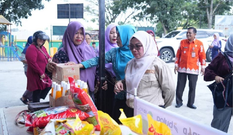 Wabup Kampar Buka Gerakan Pangan Murah di Tarai Bangun, Bantu Stabilkan Harga Jelang HBKN 2026