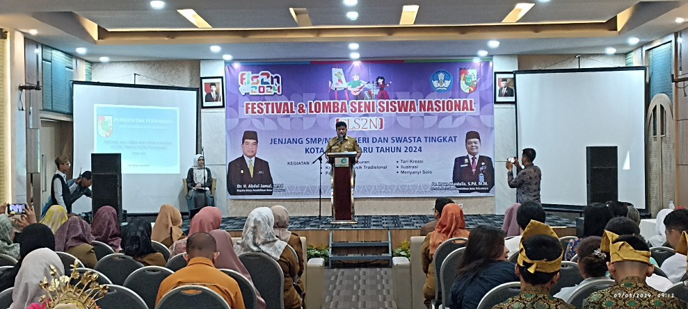 Kadisdik Kota Pekanbaru Buka FL2SN Jenjang SMP/MTS Negeri dan Swasta Kota Pekanbaru Tahun 2024
