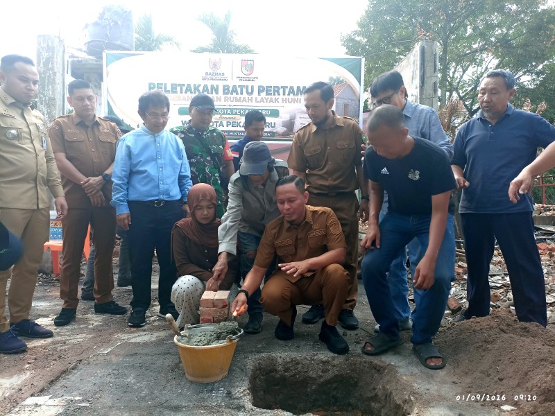 Gerak Cepat Wali Kota Pekanbaru, Korban Kebakaran Segera Punya Rumah Layak Huni
