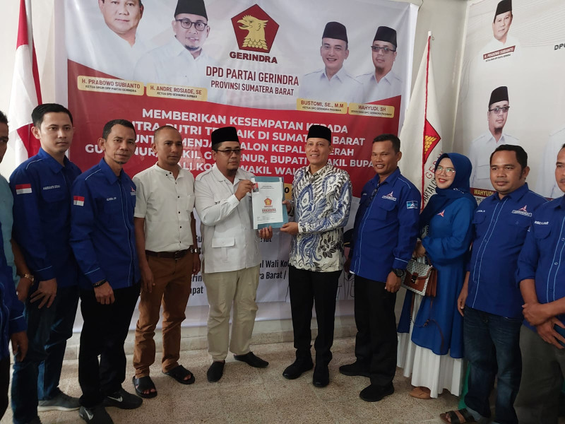 Usai dari DPD PKS,Giliran DPC Gerindra Pasaman Didatangi Sabar AS Untuk Daftar Bakal Cabup