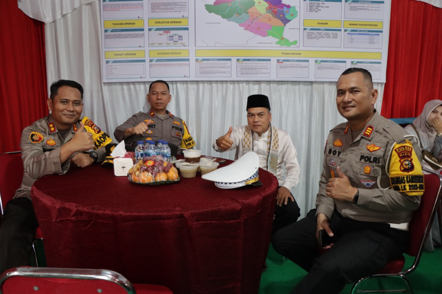 Polres Kuansing Gelar Kegiatan Riau Road Safety Ramadhan Cipayung Plus Untuk Meningkatkan Kesadaran Berlalu Lintas