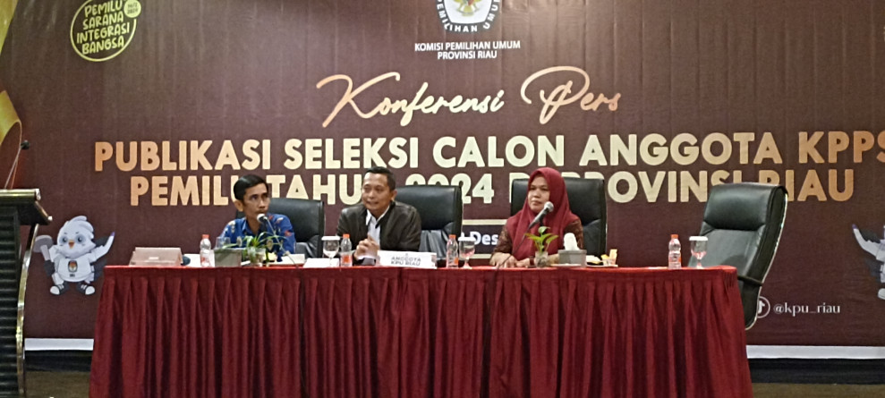 KPU Riau Sampaikan Tahapan Seleksi Calon Anggota KPPS Pemilu 2024 Mendatang