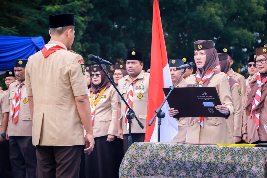Kwarcab Pramuka Pekanbaru 2025–2030 Resmi Dilantik, Wali Kota: “Pramuka adalah Pabrik Karakter”