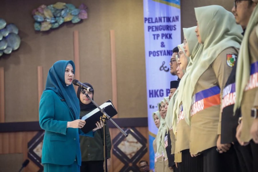 Dipimpin Ketua TP PKK Pekanbaru, Kepengurusan TP PKK dan Pos Yandu Resmi Periode 2025_2030 Resmi Dilantik