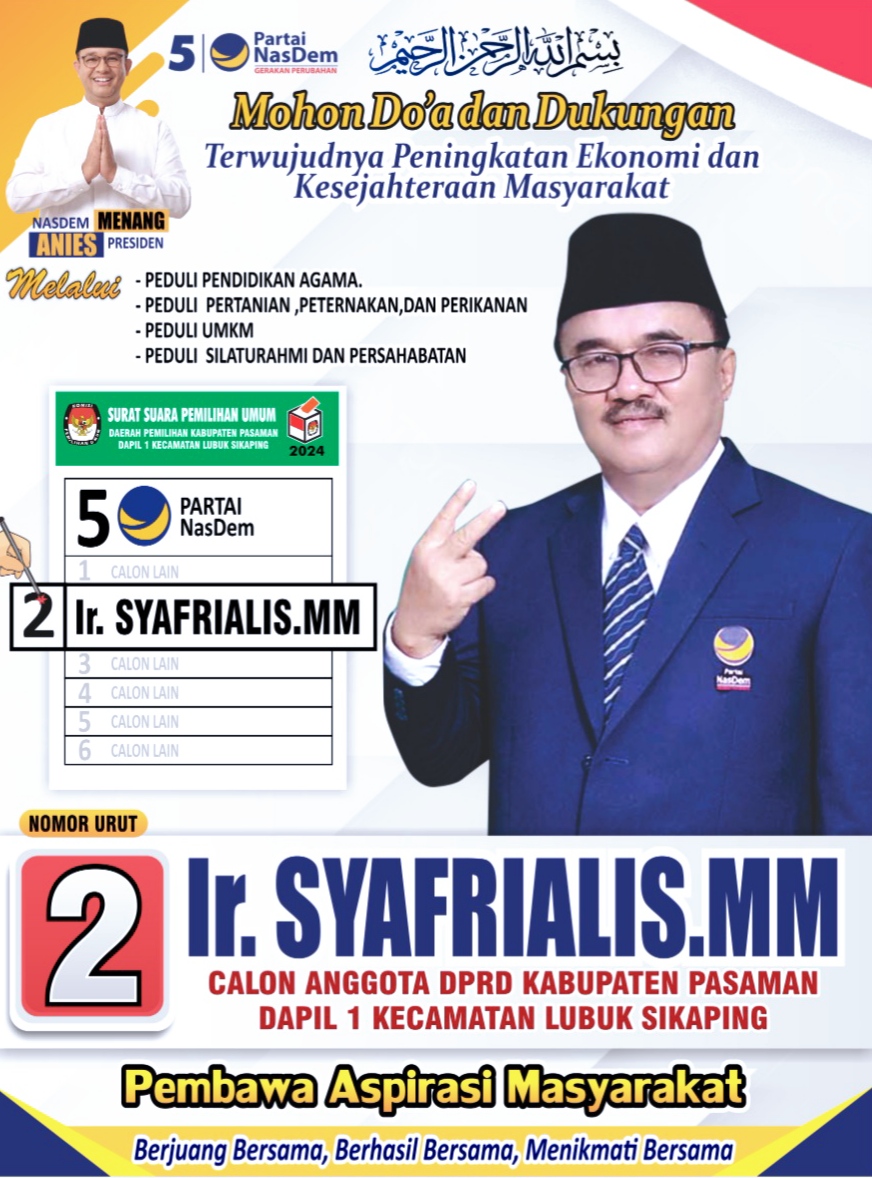 Syafrialis Putuskan Nyaleg di 2024: Saya Tidak Cari Kaya, Tidak Cari Nama