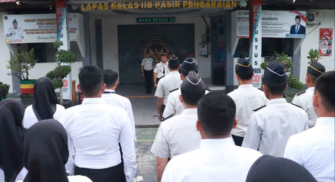 Apel Pagi, Lapas Pasir Pangarayan Tekankan Integritas dan Kedisiplinan Pegawai