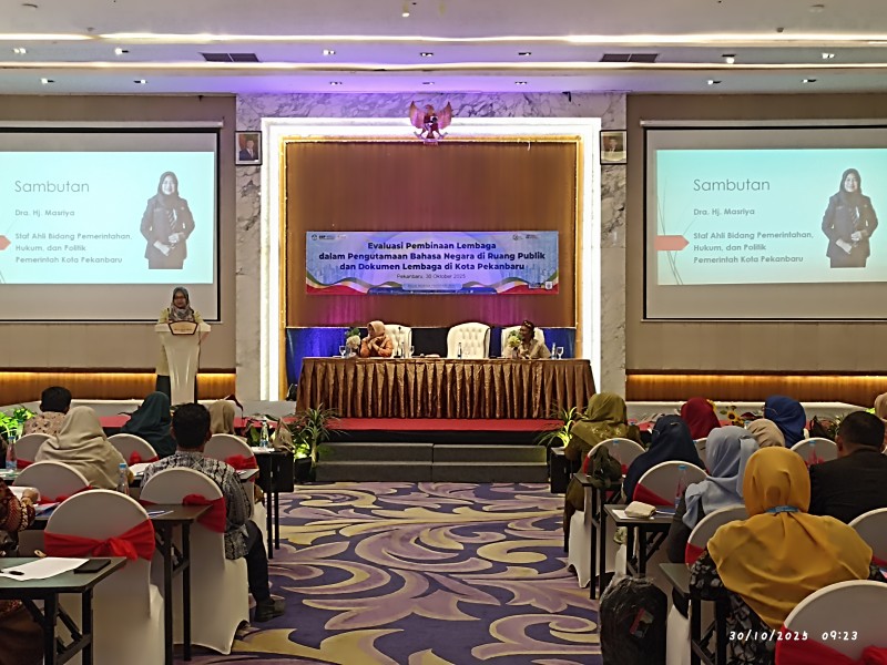 Pemerintah Dorong Pengutamaan Bahasa Indonesia di Ruang Publik Pekanbaru