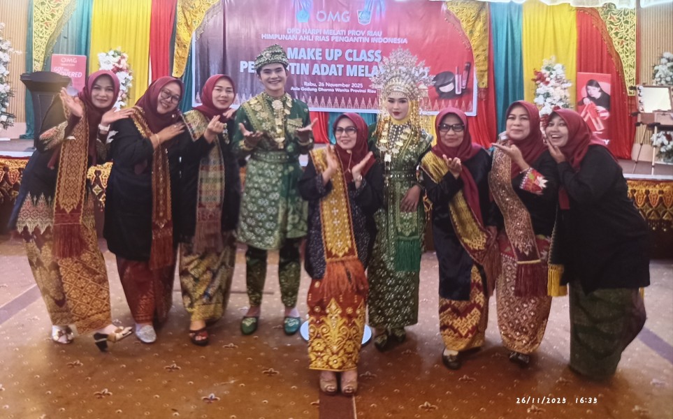 HARPI Riau Gelar Make Up Class Pengantin Adat Melayu: Jaga Warisan, Jaga Pakem