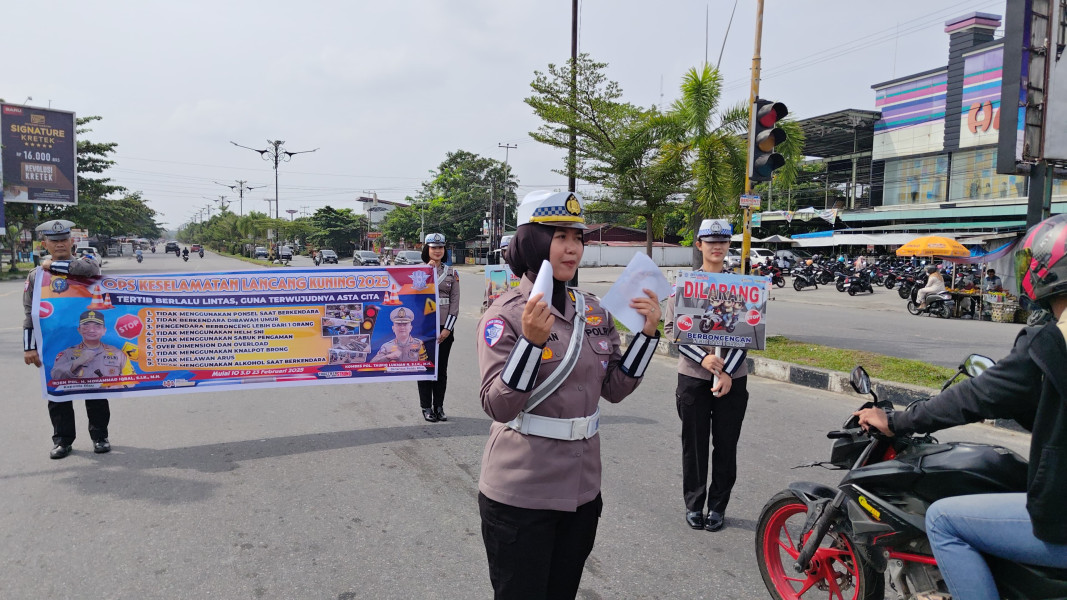 Hari Ke dua Operasi Keselamatan Lancang Kuning 2025,Dirlantas Polda Riau Gencar Melaksanakan Kegiatan Edukasi