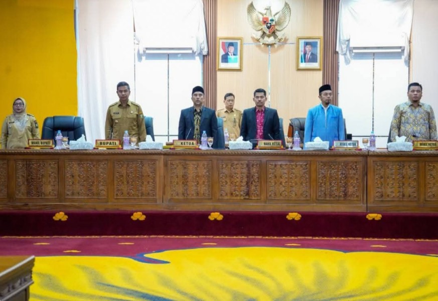 Bupati Kampar Hadiri Paripurna DPRD, Aspirasi Masyarakat Jadi Sorotan Utama