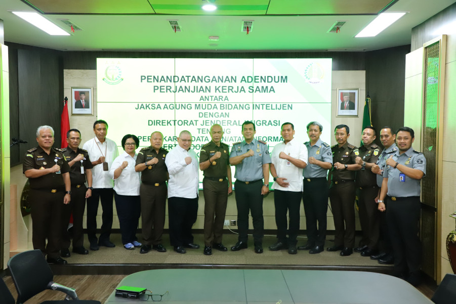 JAM INTEL Jalin Kerjasama dengan Dirjen Imigrasi Terkait Pertukaran Data Informasi Serta Koordinasi Intelijen Penegakan Hukum