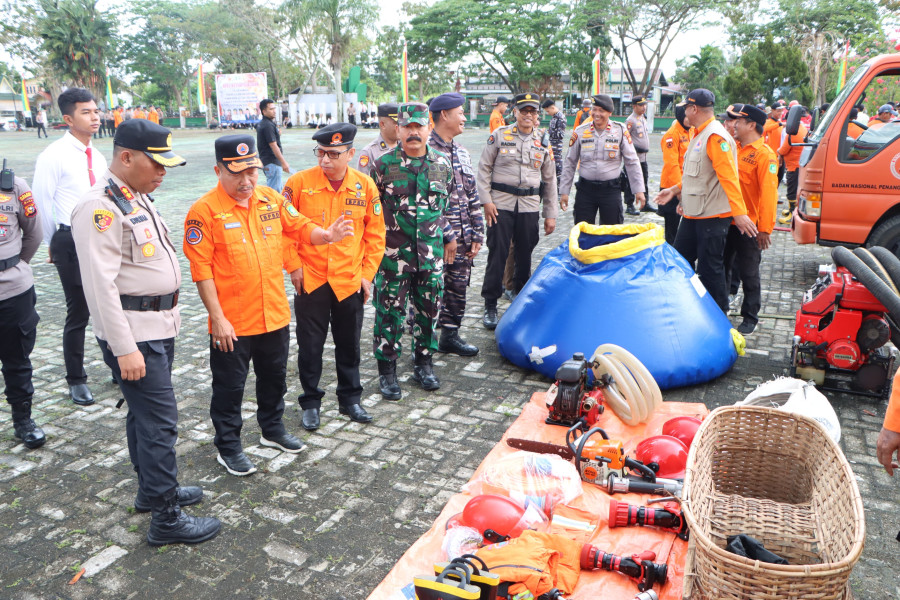 Polres Dan Pemda Kepulauan Meranti Gelar Apel Siaga Karhutla 2025