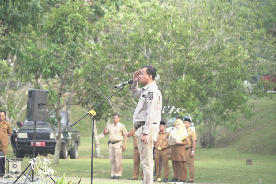 Bupati Pimpin Apel Bersama Pemkab Kuansing