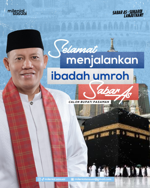 Cabup Pasaman Sabar AS Klaim Kepemimpinannya Melalui Proses Panjang Dan Matang