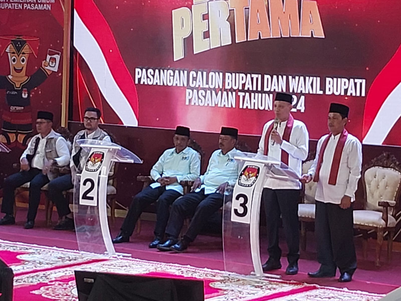 Debat Pertama Cabup Pasaman,Sabar AS : Alhamdulillah Kita Mampu Tampil Maksimal Respon Audiens Positif