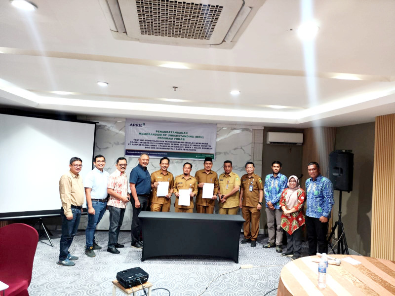 PT RAPP Lakukan MOU Program Vokasi Dengan SMK Negeri 1 Pangkalan Kerinci