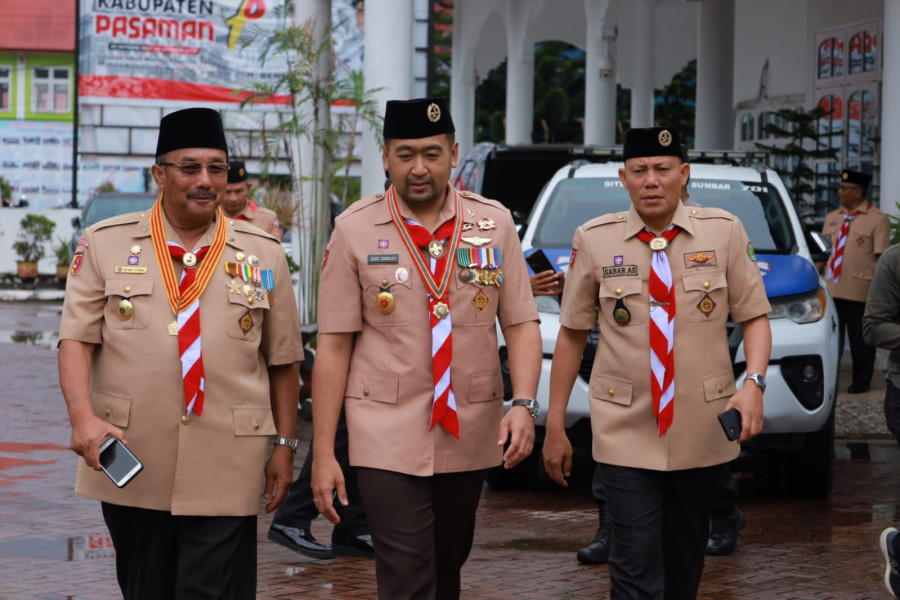 Wabup Pasaman Sabar AS Klaim Gerakan Pramuka di Pasaman Sedang Bangkit