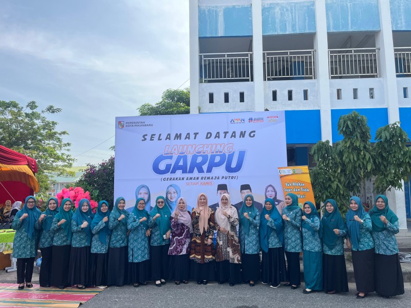 TP PKK Pekanbaru Luncurkan Program GARPU di SMPN 45, Tekan Stunting dan Anemia Remaja Putri