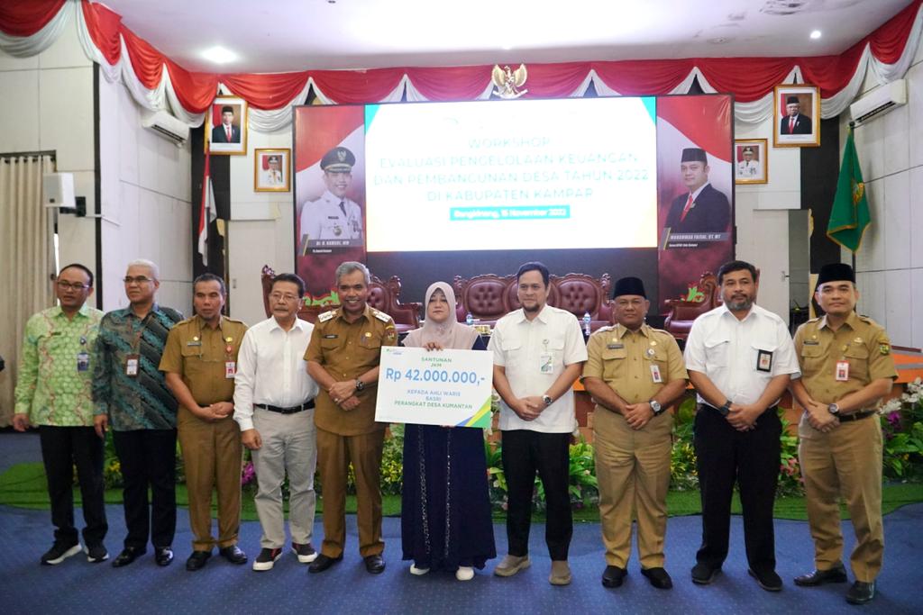 Kegiatan Workshop Evaluasi Pengelolaan Keuangan dan Pembangunan Desa Se-Kabupaten Kampar