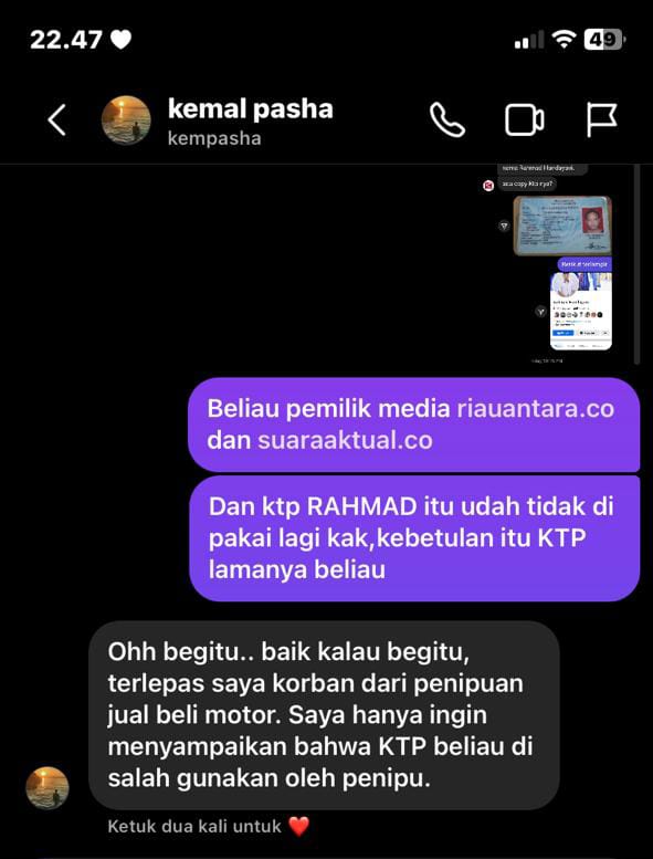 Rahmad Handayani Berikan Klarifikasi dan Himbau Masyarakat Agar Berhati-hati
