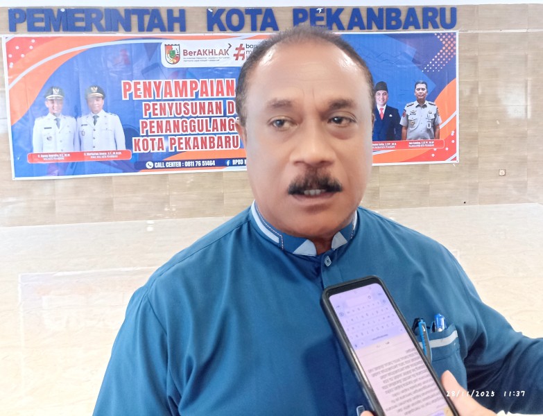 BPBD Kota Pekanbaru Laksanakan Kegiatan Penyampaian Laporan Akhir Penyusunan Rencana Penanggulangan Bencana (RPB) 2026_2030