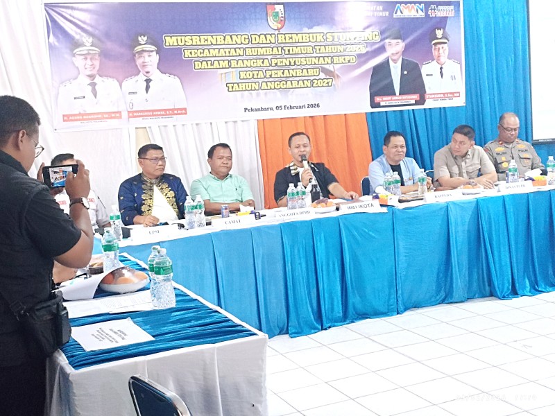 Musrenbang Rumbai Timur 2026 Resmi Digelar, Wali Kota Pekanbaru Serap Aspirasi Warga