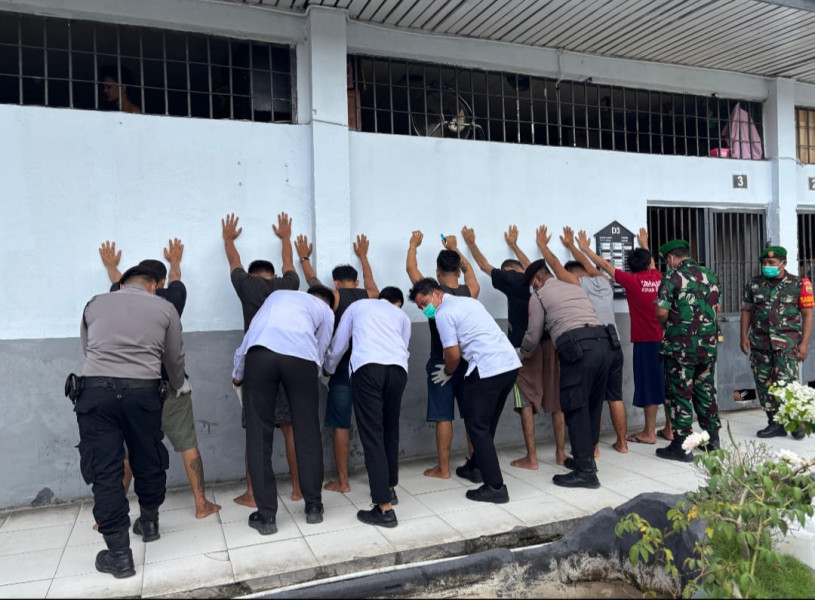 Razia Besar di Lapas Dumai, Barang Terlarang Disita, Keamanan Diperketat