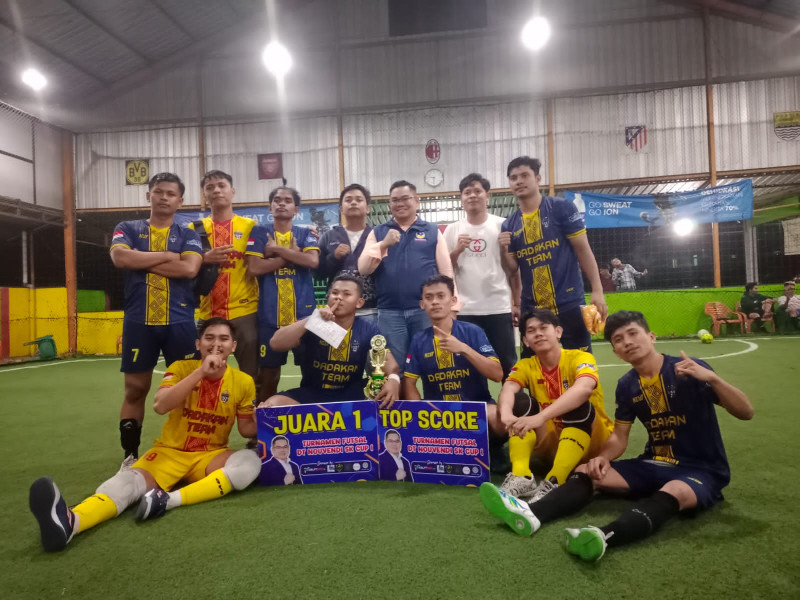 Tim Dadakan FC Berhasil Juarai Turnamen Futsal Dt Nouvendi SK Cup I 2023