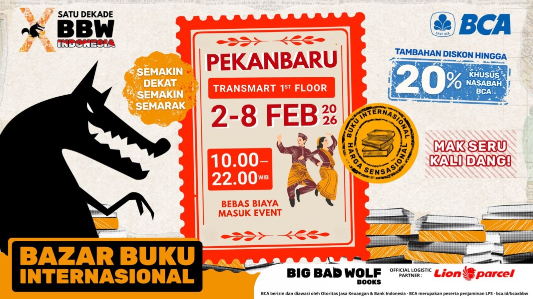 BBW Indonesia Hadir Perdana di Pekanbaru, Perluas Gerakan Literasi dengan Jutaan Buku Internasional Berkualitas dan Harga Terjangkau